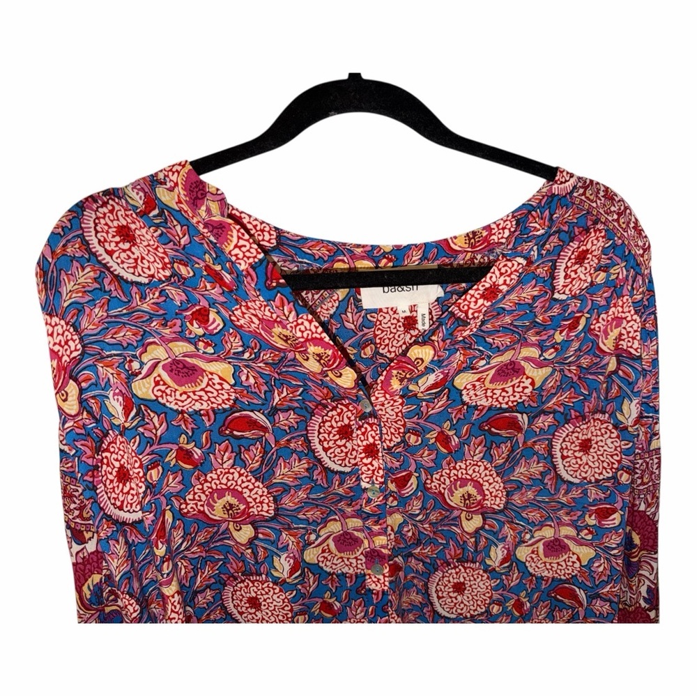 ba&sh Floral Button-Front Blouse - Picture 2 of 7